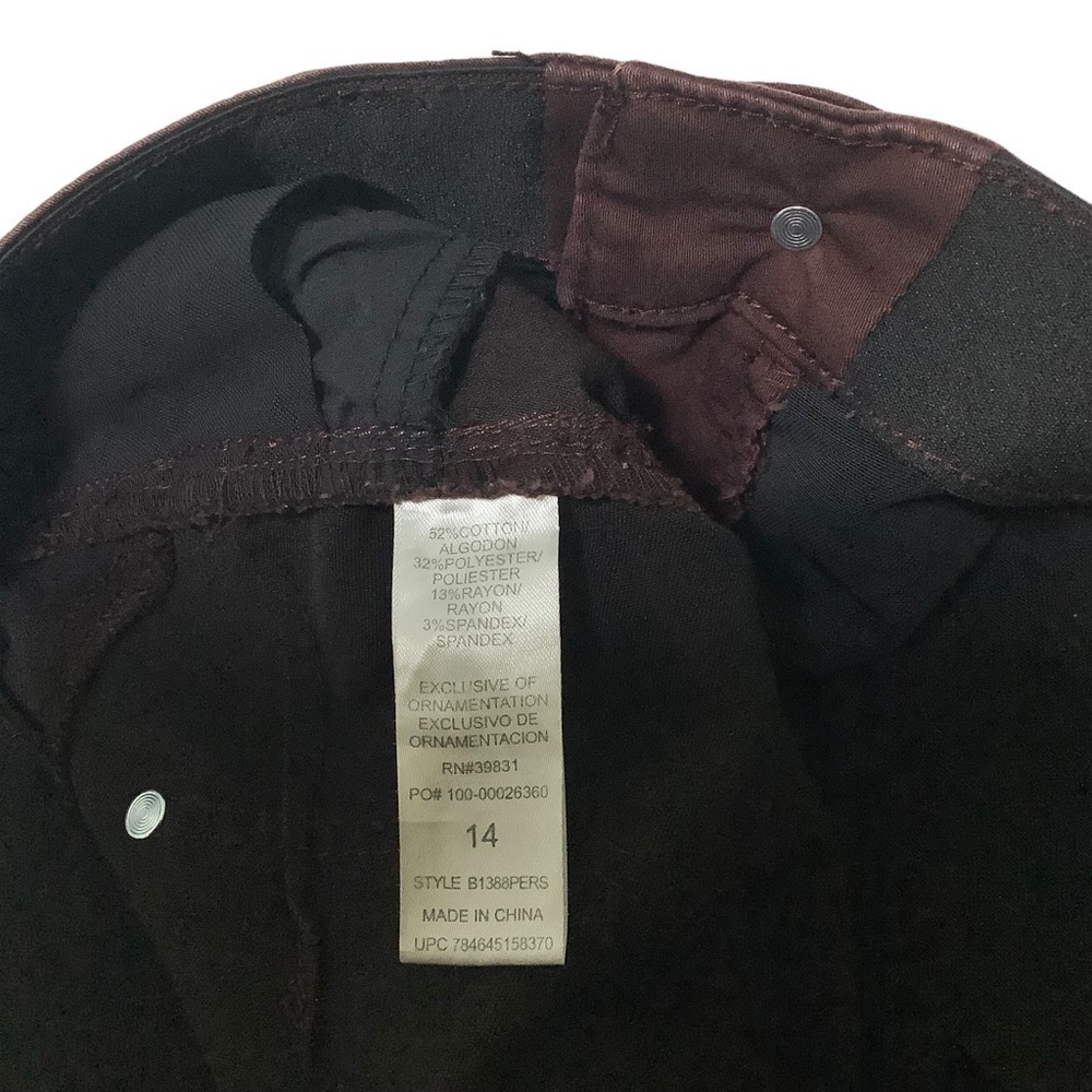 Democracy “Ab” Technology Stretch Skinny Jeans Sz 14 Maroon
M108 - Picture 6 of 9